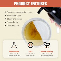 Shampooing colorant – noir naturel rapide